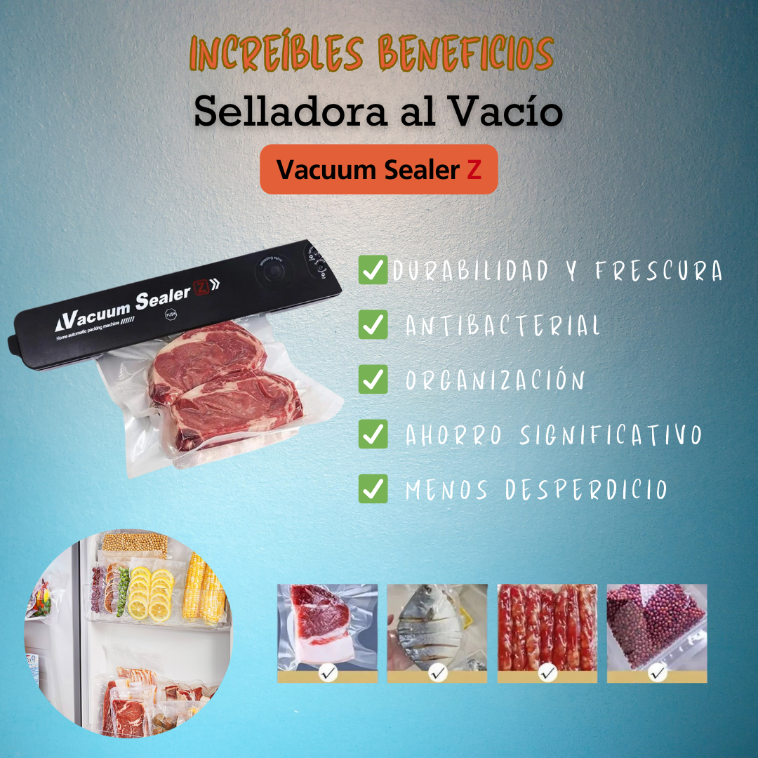 Selladora Al Vacio + 10 Bolsas Gratis🎁